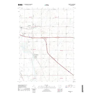 2018 Map of Gilbertville, 2018 Print