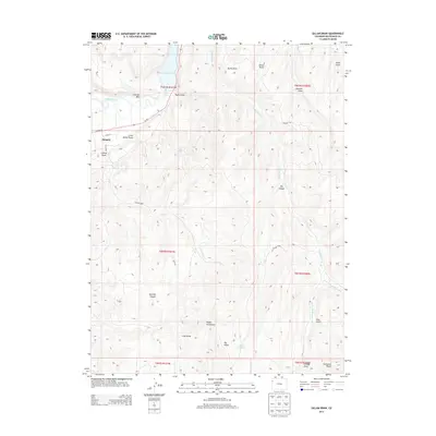2013 Map of Gillam Draw, 2013 Print