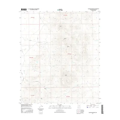 2017 Map of Gillespie Mountain, 2017 Print