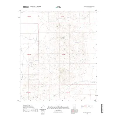 2023 Map of Gillespie Mountain, 2023 Print