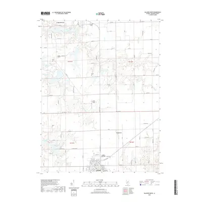 2018 Map of Gillespie North, 2018 Print