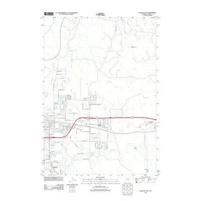 2012 Map of Gillette East, 2012 Print