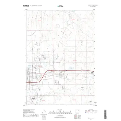 2017 Map of Gillette East, 2017 Print