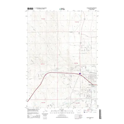 2015 Map of Gillette West, 2015 Print