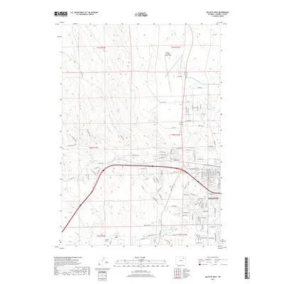 2017 Map of Gillette West, 2017 Print