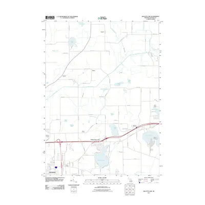 2011 Map of Gilletts Lake, 2011 Print