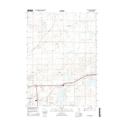 2014 Map of Gilletts Lake, 2014 Print