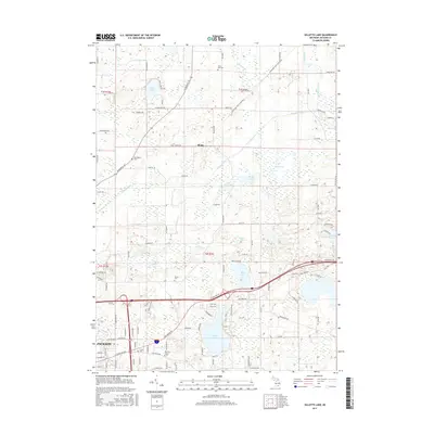 2017 Map of Gilletts Lake, 2017 Print