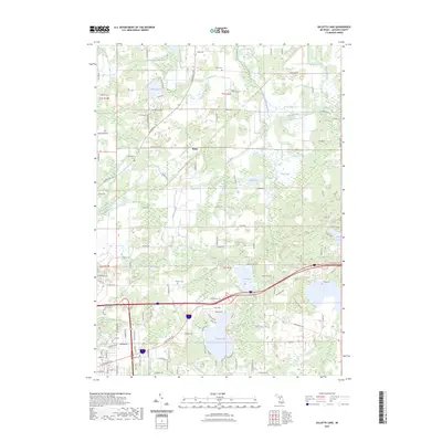 2023 Map of Gilletts Lake, 2023 Print