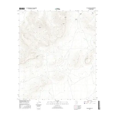 2016 Map of Gilliland Peak, 2016 Print