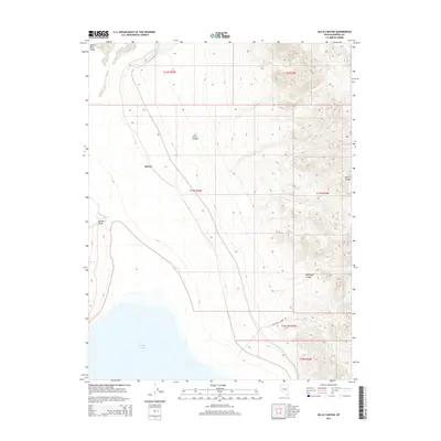 2014 Map of Gillis Canyon, 2014 Print