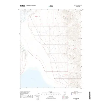 2018 Map of Gillis Canyon, 2018 Print