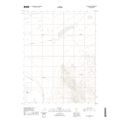 2018 Map of Gillis Canyon NW, 2018 Print