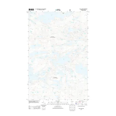 2013 Map of Gillis Lake, 2013 Print