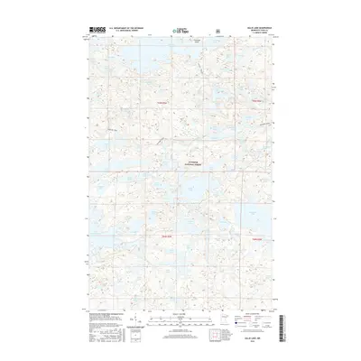 2016 Map of Gillis Lake, 2016 Print