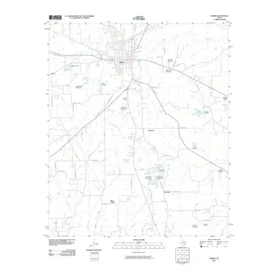 2010 Map of Gilmer, 2010 Print