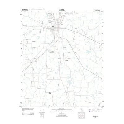 2013 Map of Gilmer, 2013 Print