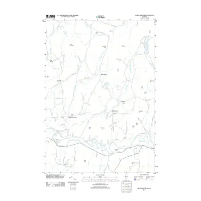 2012 Map of Gilson Mountain, 2012 Print