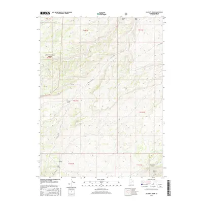 2017 Map of Gilsonite Draw, 2017 Print
