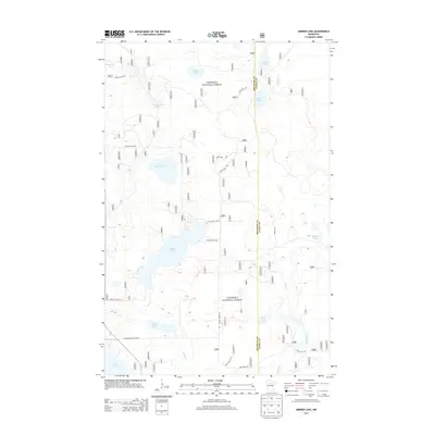 2013 Map of Gimmer Lake, 2013 Print