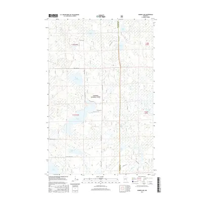 2016 Map of Gimmer Lake, 2016 Print