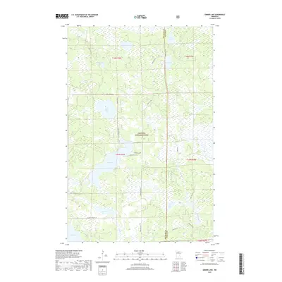 2019 Map of Gimmer Lake, 2019 Print
