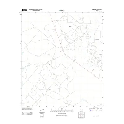 2012 Map of Girvin NE, 2012 Print