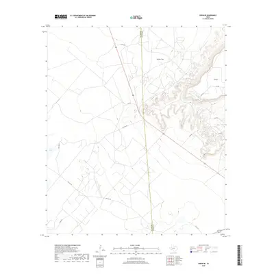 2019 Map of Girvin NE, 2019 Print