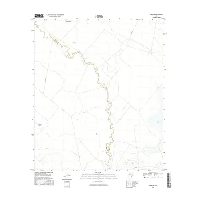 2016 Map of Girvin NW, 2016 Print
