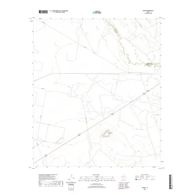 2019 Map of Girvin, 2019 Print