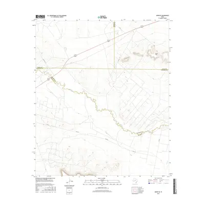 2016 Map of Girvin SE, 2016 Print