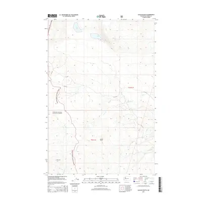 2014 Map of Glaciate Butte, 2014 Print