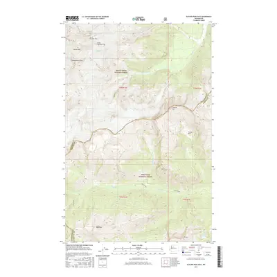 2017 Map of Glacier Peak East, 2017 Print