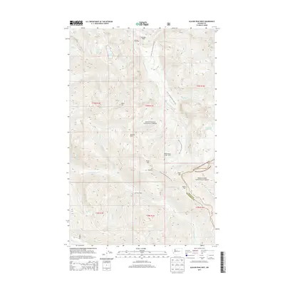 2014 Map of Glacier Peak West, 2014 Print