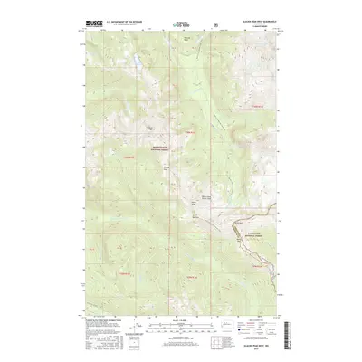 2017 Map of Glacier Peak West, 2017 Print