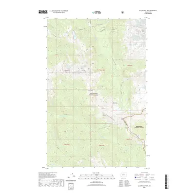 2020 Map of Glacier Peak West, 2020 Print