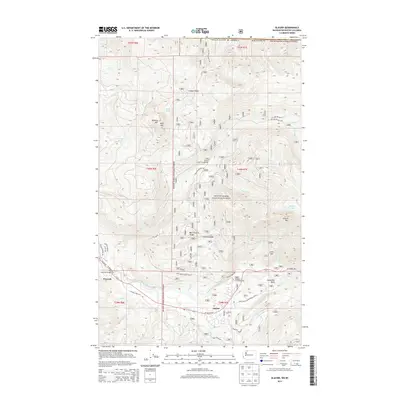 2014 Map of Glacier, 2014 Print