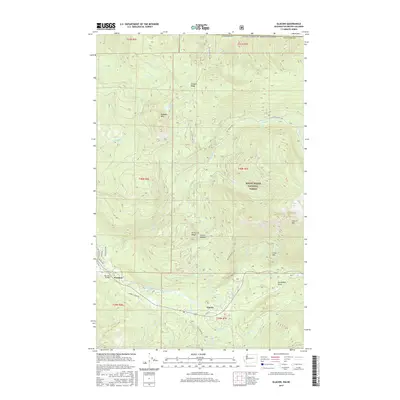 2017 Map of Glacier, 2017 Print
