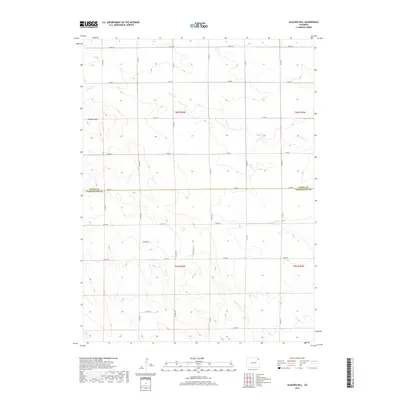 2019 Map of Glacken Hill, 2019 Print