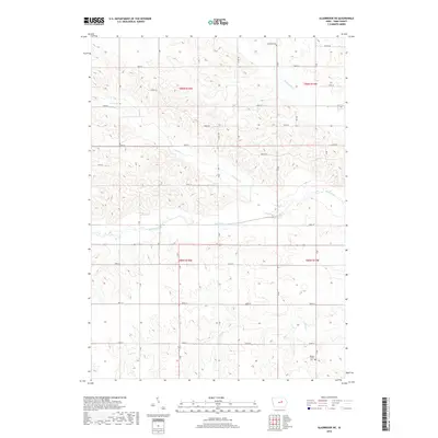 2018 Map of Gladbrook NE, 2018 Print