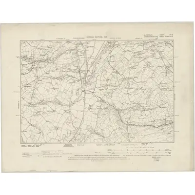 1896 Map of Glamorgan I.SE, 1901 Print