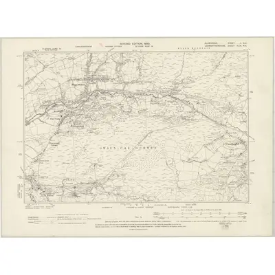1896 Map of Glamorgan II.NE, 1900 Print