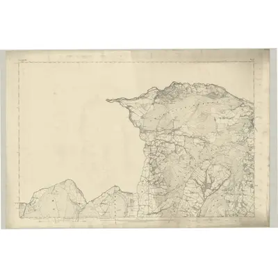 1877 Map of Glamorgan II, 1883 Print