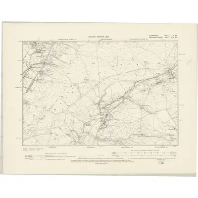 1896 Map of Glamorgan III.SE, 1901 Print