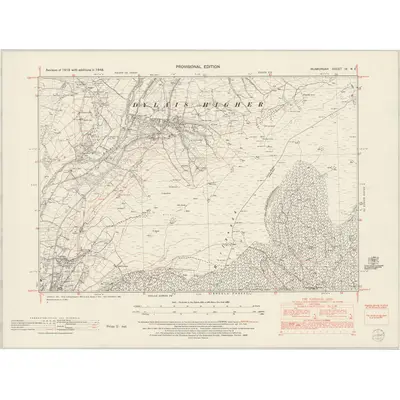 1948 Map of Glamorgan IX.NE, 1953 Print