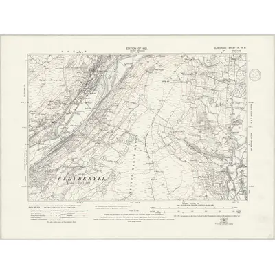 1913 Map of Glamorgan IX.NW, 1938 Print