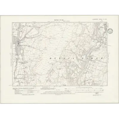 1913 Map of Glamorgan IX.SW, 1935 Print