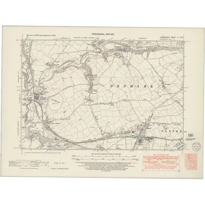 1947 Map of Glamorgan L.NW, 1949 Print