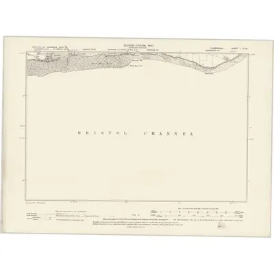 1898 Map of Glamorgan L.SW, 1900 Print