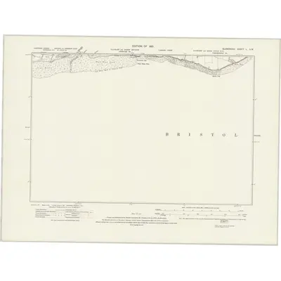 1914 Map of Glamorgan L.SW, 1921 Print